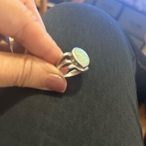 Silver Ring with Opal Stone